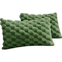 Chunky Popcorn Pillowcase 2 Pack - Olive