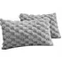 Chunky Popcorn Pillowcase 2 Pack - Silver