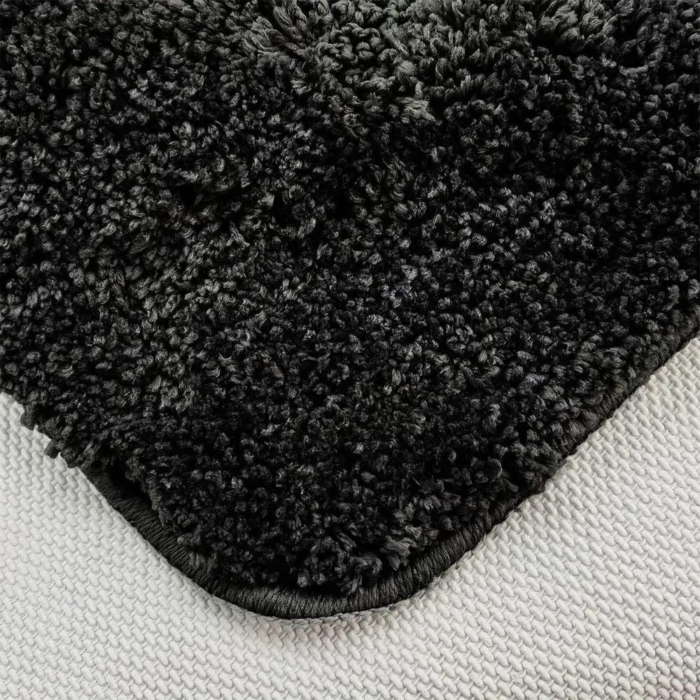 Cobla Bath Mat Set - Black