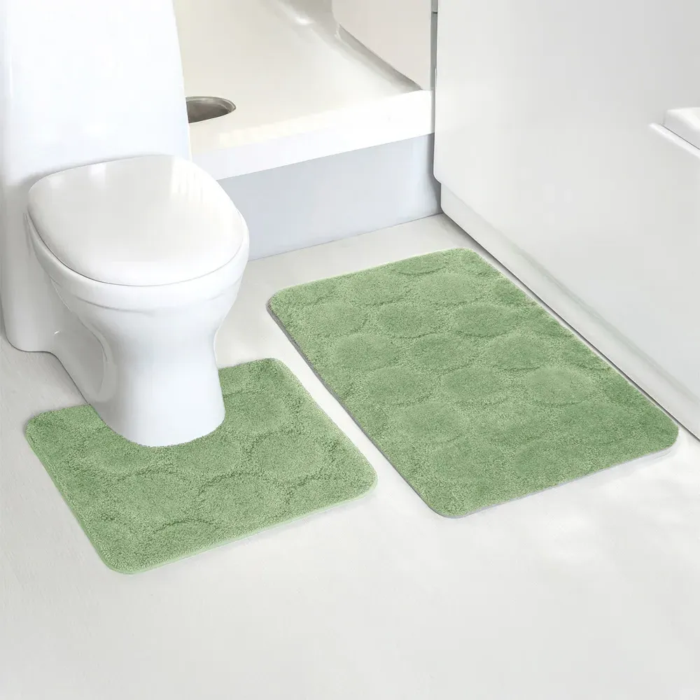 Cobla Bath Mat Set - Green