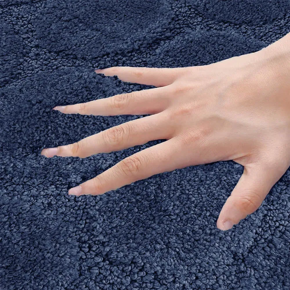 Cobla Bath Mat Set - Navy