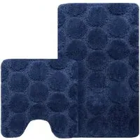Cobla Bath Mat Set - Navy