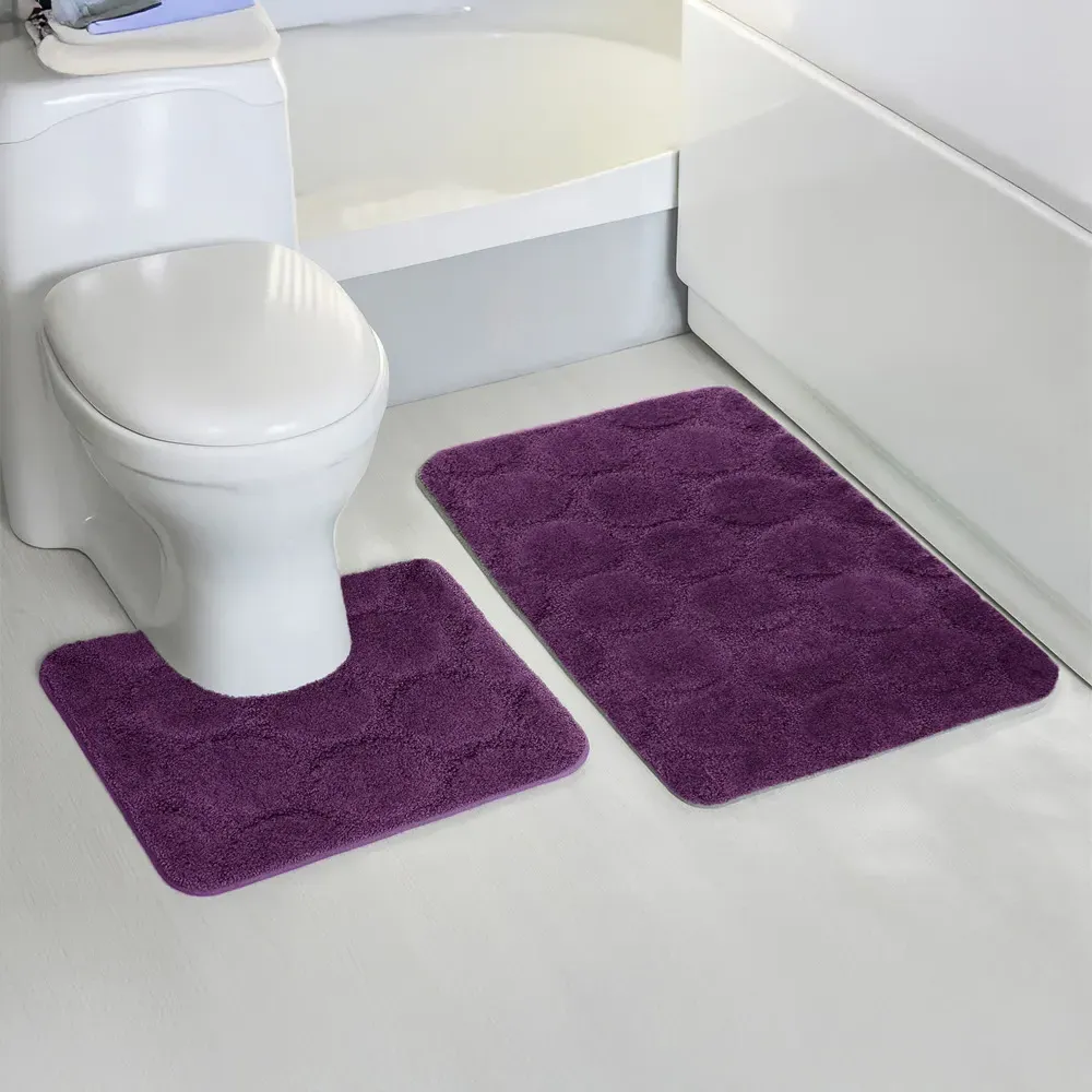 Cobla Bath Mat Set - Purple