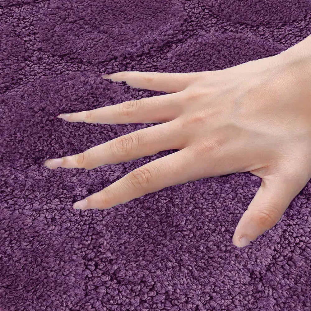 Cobla Bath Mat Set - Purple