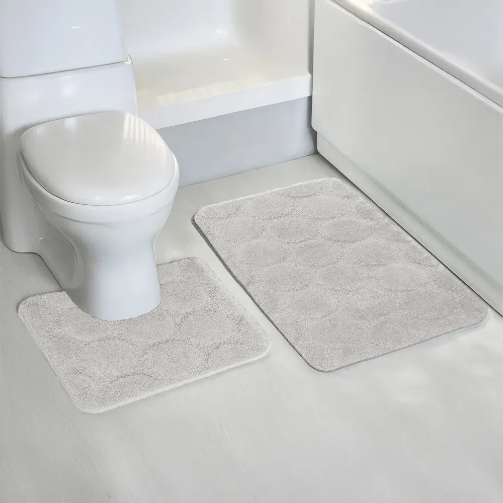 Cobla Bath Mat Set - White