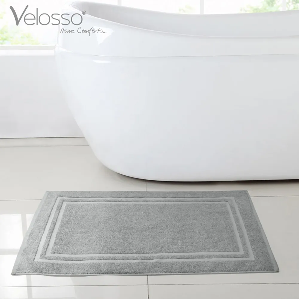 Cotton Hotel Bath Mat - Grey