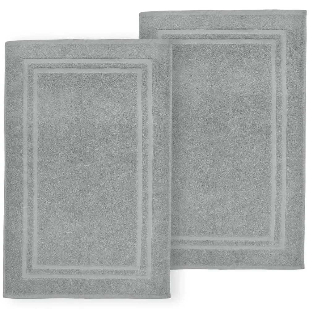 Cotton Hotel Bath Mat - Grey