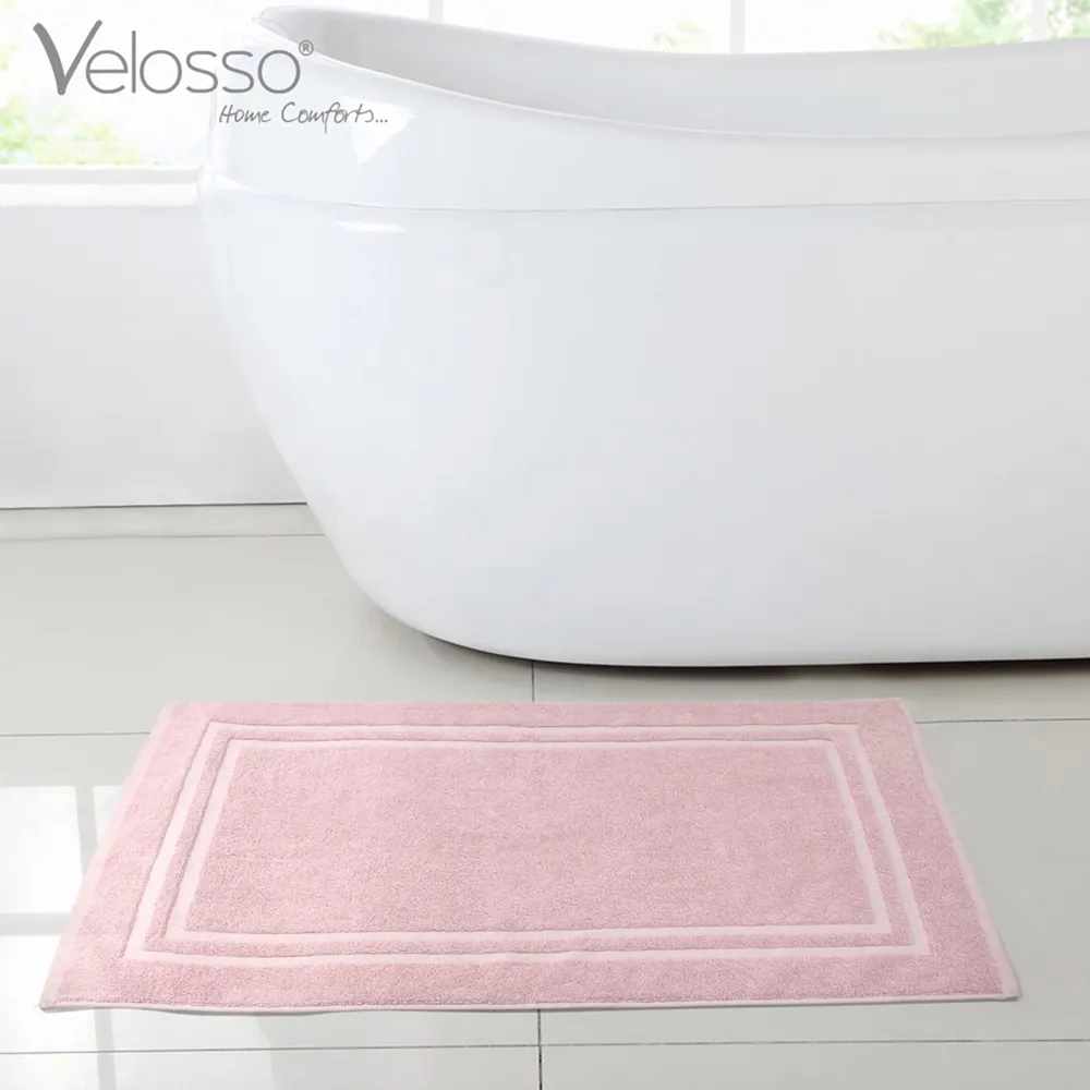 Cotton Hotel Bath Mat - Pink