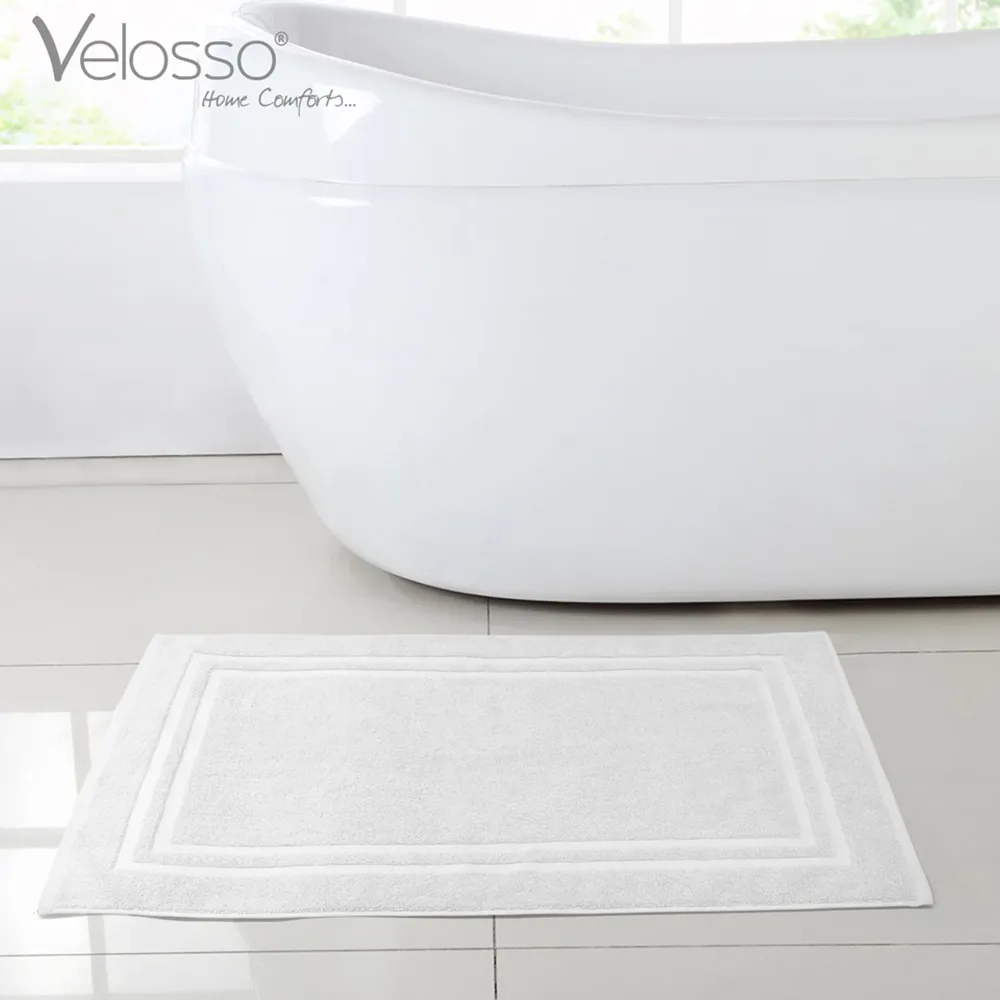 Cotton Hotel Bath Mat - White