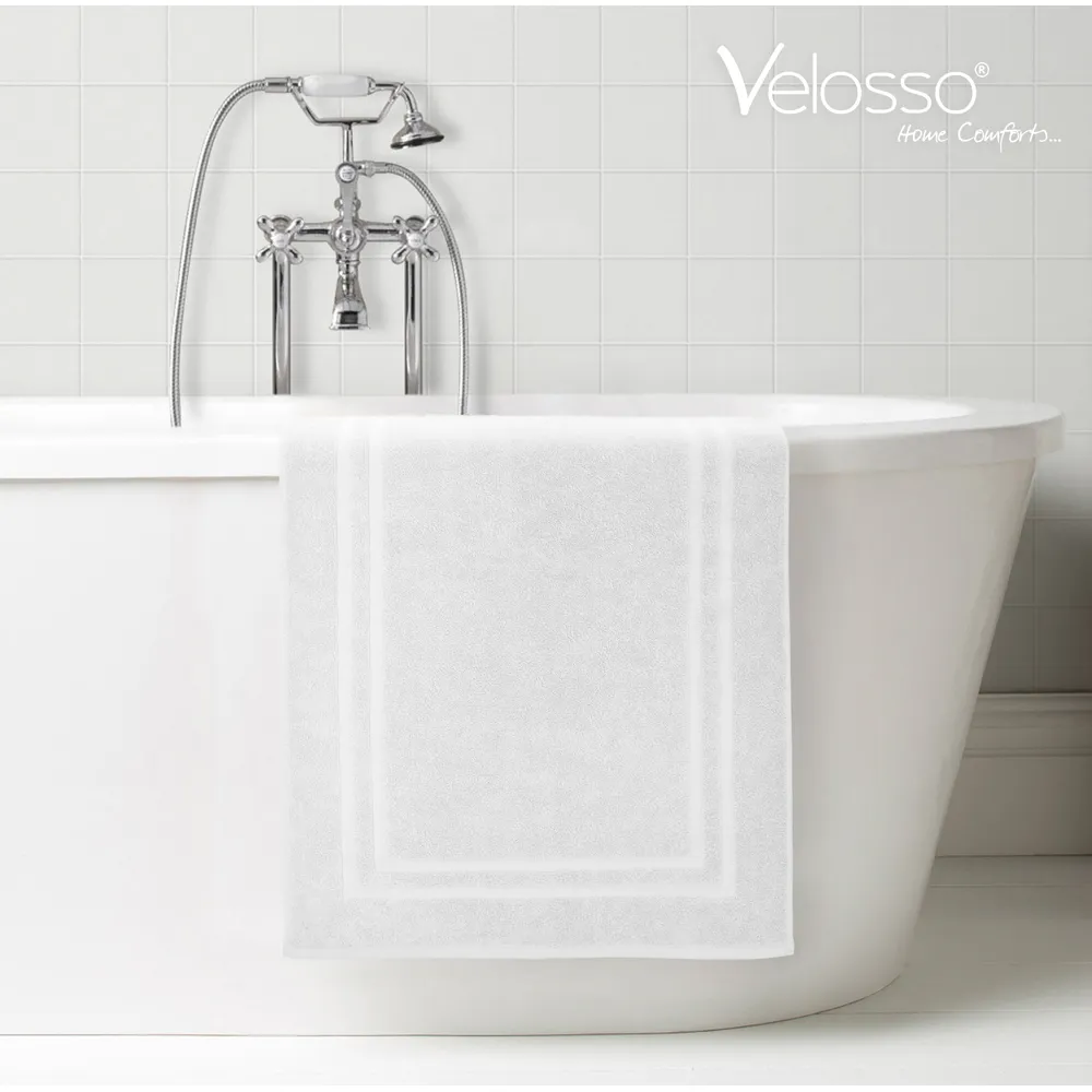 Cotton Hotel Bath Mat - White