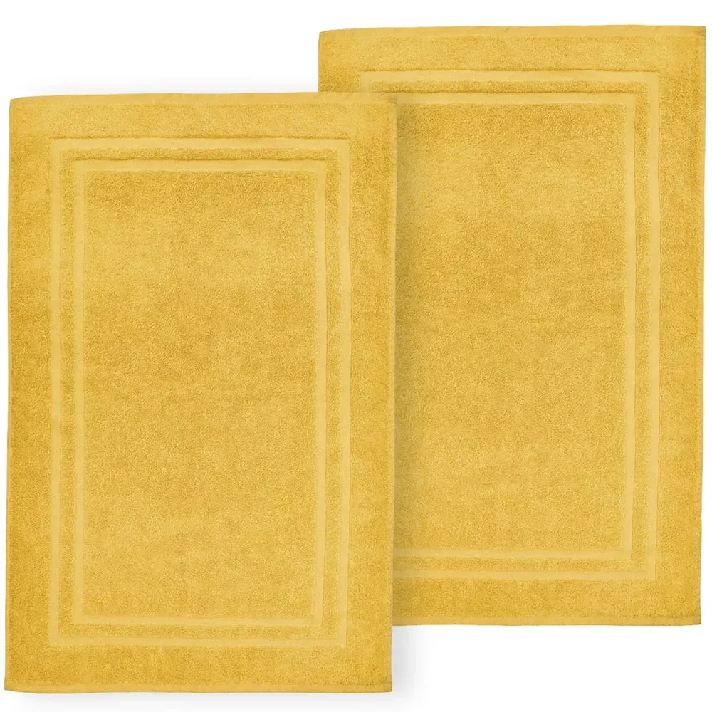 Cotton Hotel Bath Mat - Yellow
