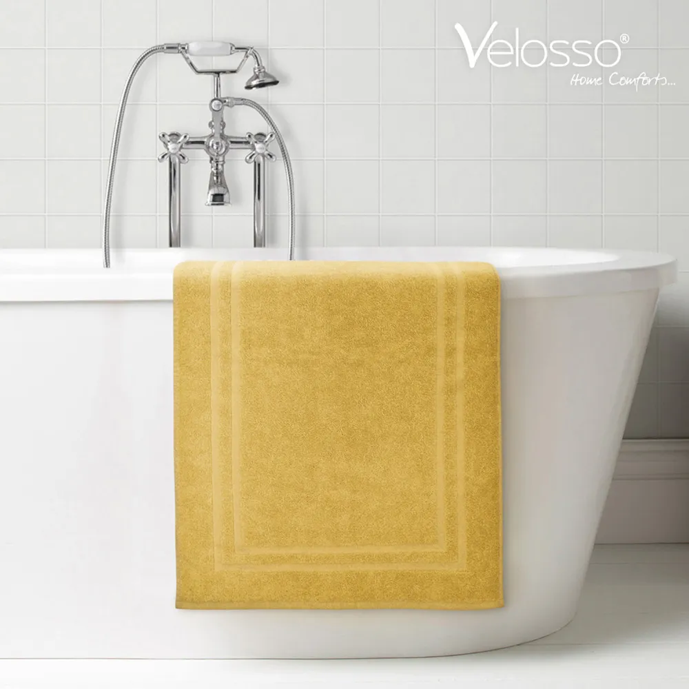 Cotton Hotel Bath Mat - Yellow