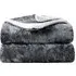 Crushed Velvet Throw - Charcoal