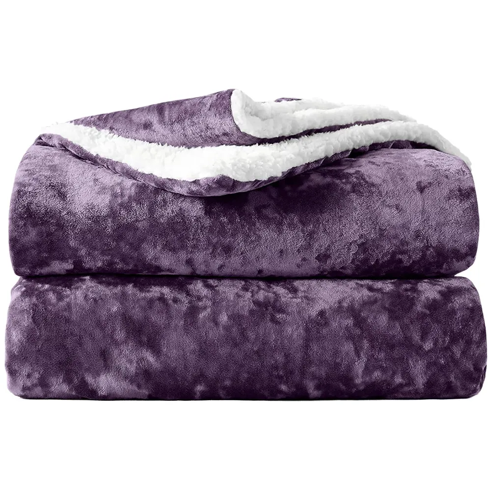 Crushed Velvet Throw - Mauve