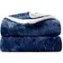 Crushed Velvet Throw - Navy
