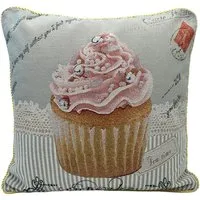 Cupcake Tapestry Filled Cushion 2 Pack