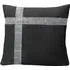 Diamante Cross Filled Cushion 2 Pack - Black, Polyester
