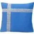 Diamante Cross Filled Cushion 2 Pack - Blue, Polyester