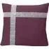 Diamante Cross Filled Cushion 2 Pack - Purple, Polyester