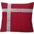 Diamante Cross Filled Cushion 2 Pack - Red, Polyester