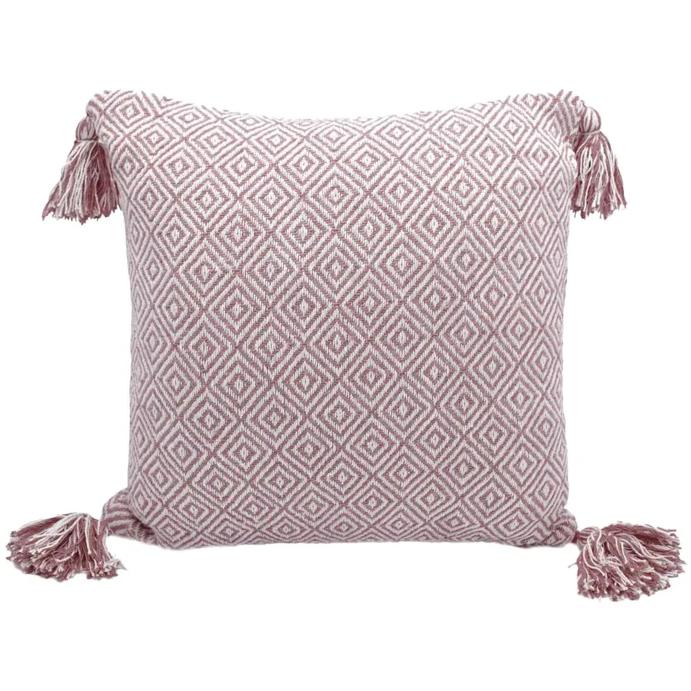 Diamond Filled Cushion 2 Pack - Pink, Cotton