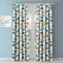 Dinosaur Pencil Pleat Curtains - Multi, Polyester
