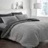 Double Plush Cord Duvet Set - Silver, Teddy Fleece