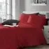 Double Quilted Geo Duvet Set - Red