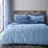 Double Reversible Duvet Set - Blue, Teddy Fleece
