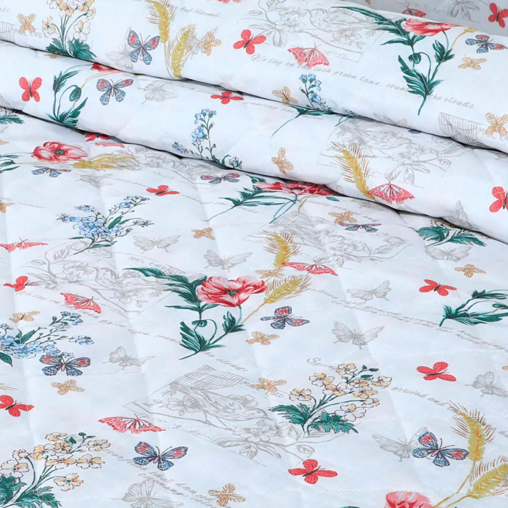 Double Sacramento Floral Bedspread Set - Multi, Polycotton