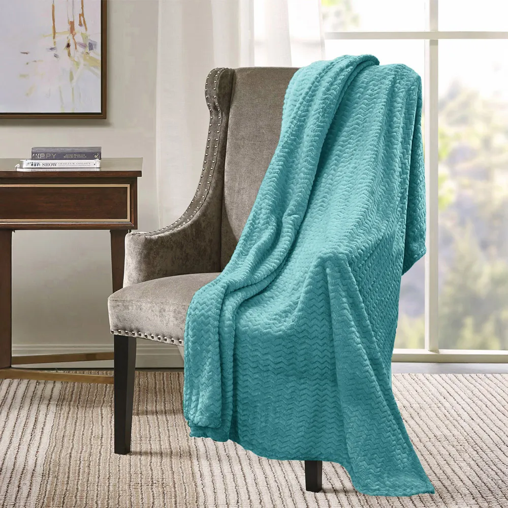 Duck Egg Moda Throw - Duck Egg, Polyester