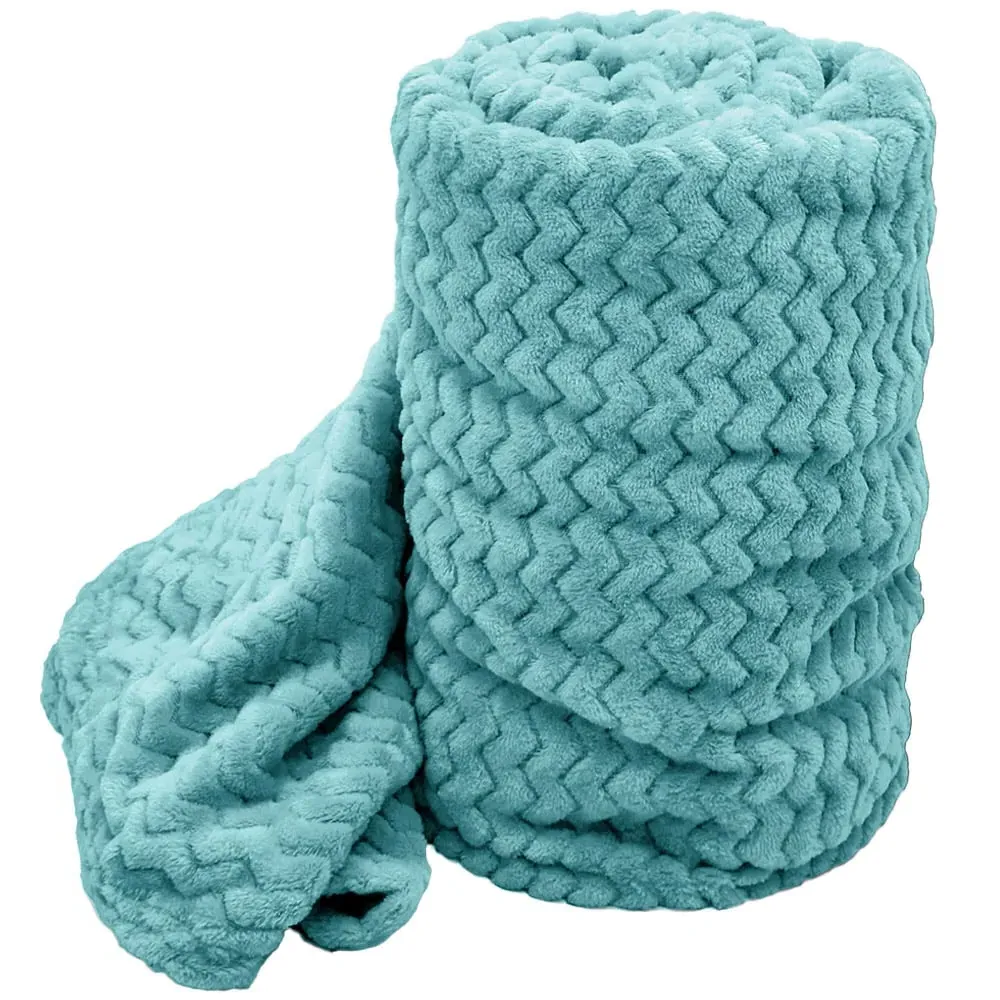 Duck Egg Moda Throw - Duck Egg, Polyester image