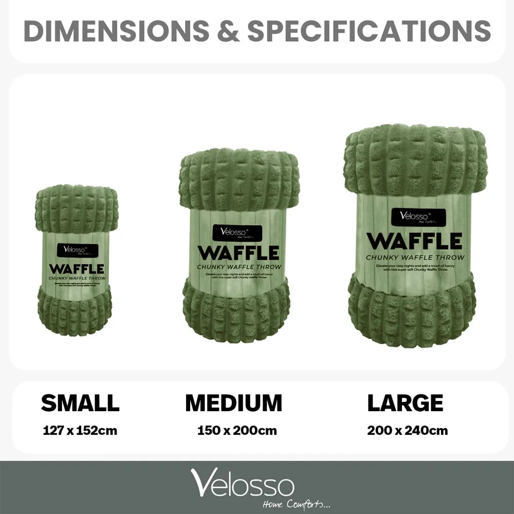 Evali Plush Throw - Olive