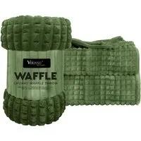 Evali Plush Throw - Olive