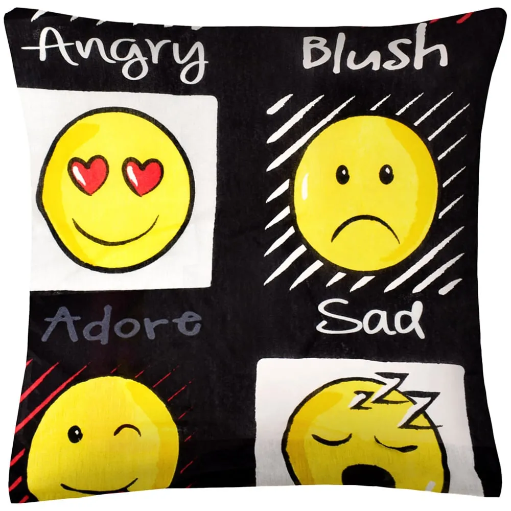 Expressions Filled Cushion 2 Pack - Black