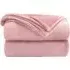 Flannel Faux Mink Throw - Blush