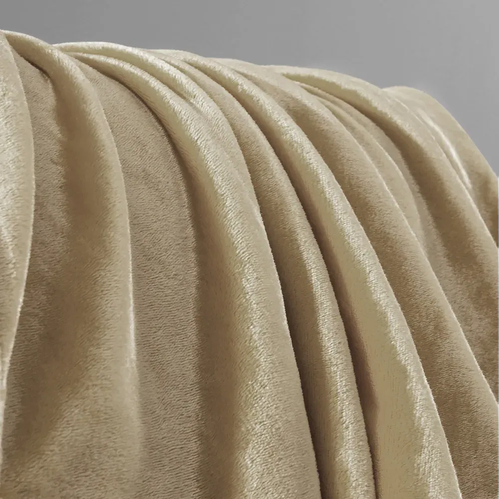 Flannel Faux Mink Throw - Mink