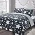 Galaxy King Size Teddy Duvet Set - Grey, Fleece