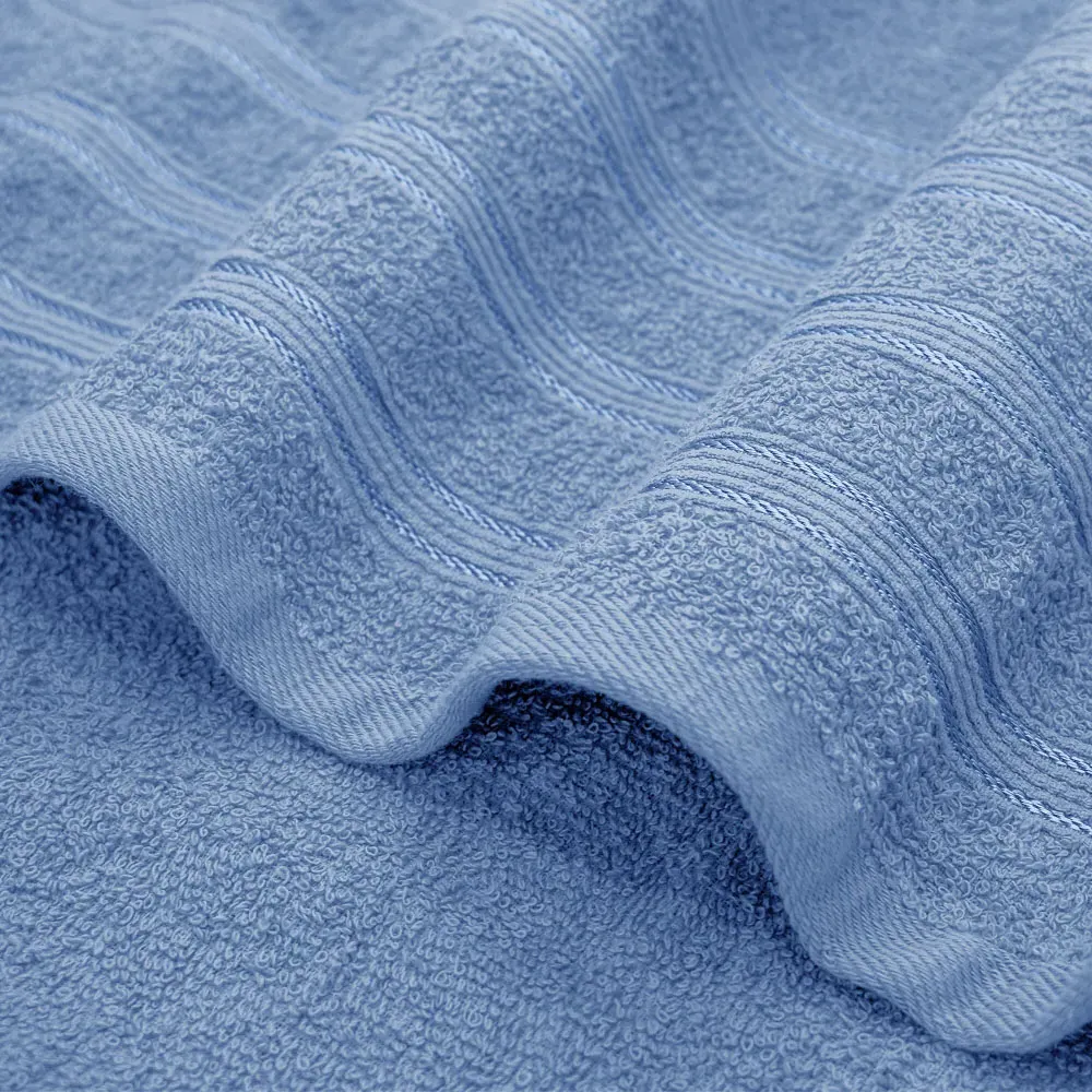 Hampi Bath Towel Set of 2 - Blue, Cotton