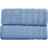 Hampi Bath Towel Set of 2 - Blue, Cotton