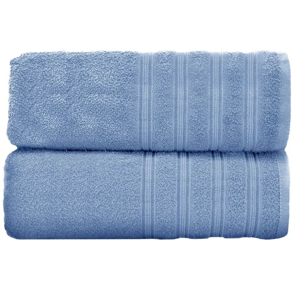 Hampi Bath Towel Set of 2 - Blue, Cotton image