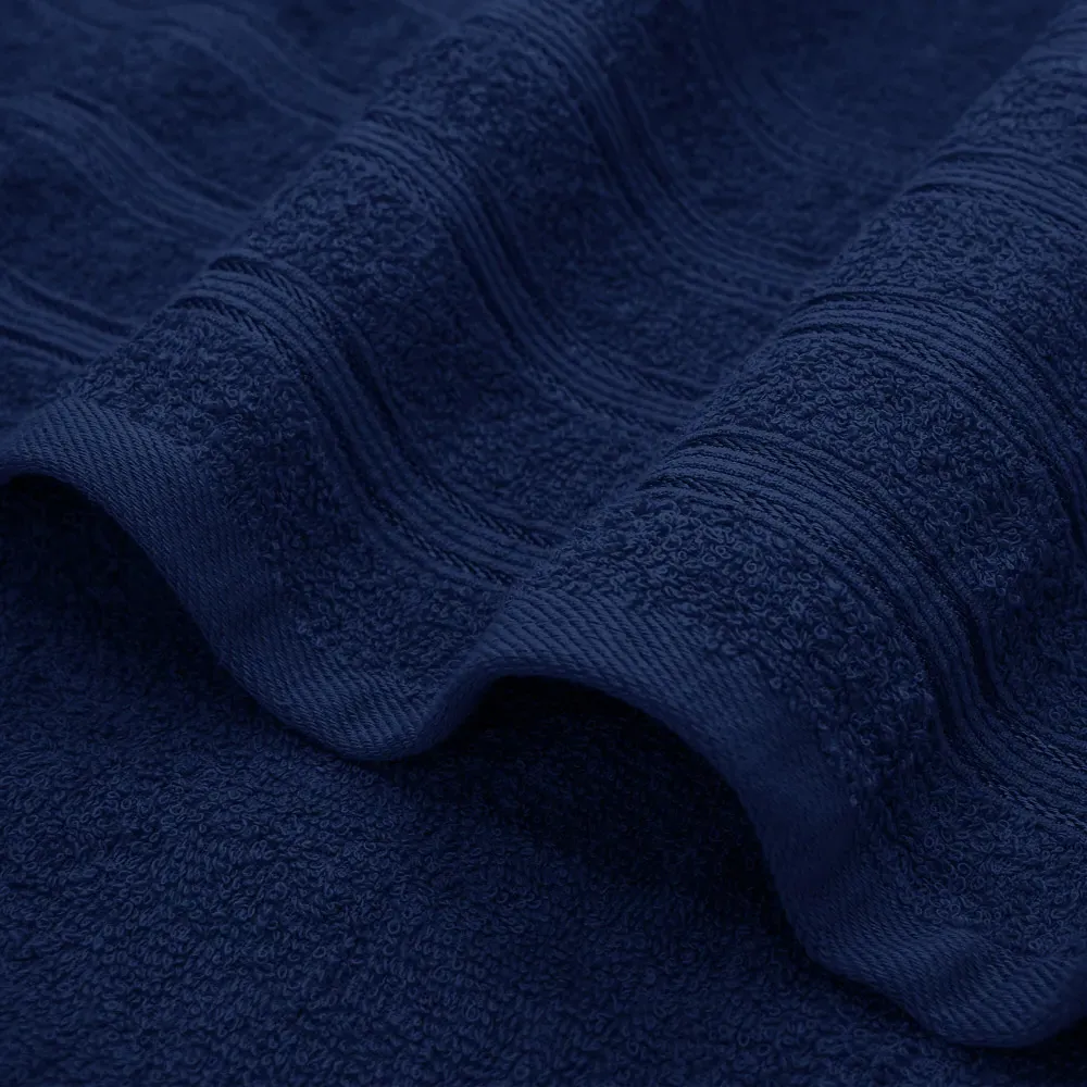 Hampi Bath Towel Set of 2 - Navy, Cotton