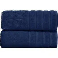 Hampi Bath Towel Set of 2 - Navy, Cotton