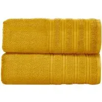 Hampi Bath Towel Set of 2 - Yellow, Cotton