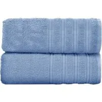 Hampi Cotton Bath Sheet Set of 2 - Blue