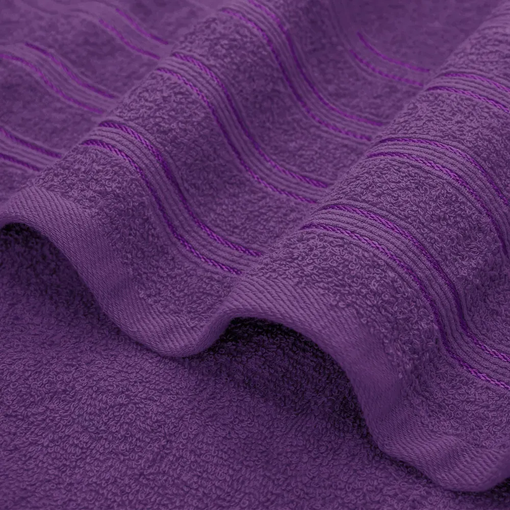 Hampi Cotton Bath Sheet Set of 2 - Purple