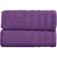 Hampi Cotton Bath Sheet Set of 2 - Purple