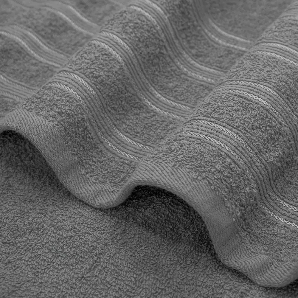 Hampi Cotton Bath Sheet Set of 2 - Silver