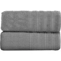 Hampi Cotton Bath Sheet Set of 2 - Silver