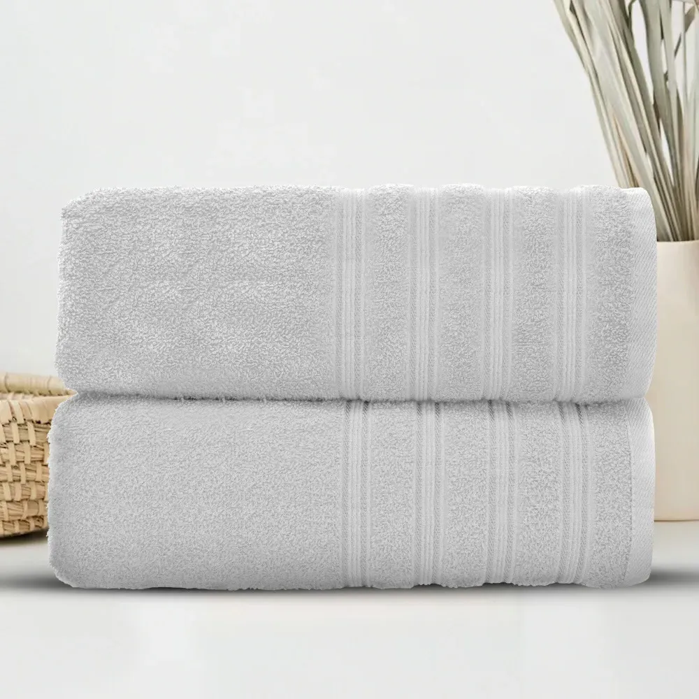Hampi Cotton Bath Sheet Set of 2 - White
